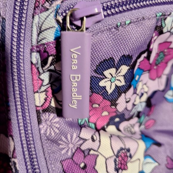 Vera Bradley Sling Crossbody Bag/Pack Backpack Purple Floral - Picture 9 of 16